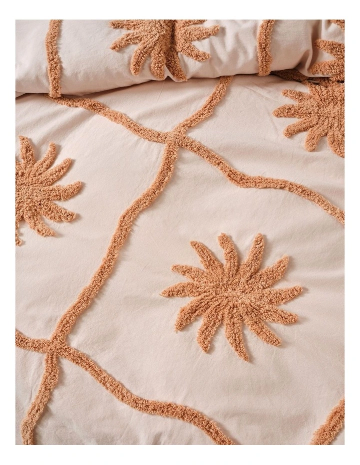 Tangier Quilt Cover Set in Clay image 2