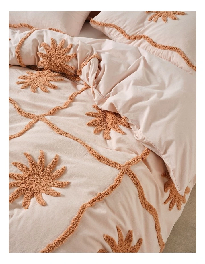 Tangier Quilt Cover Set in Clay image 3