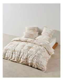 Linen House Currumbin Quilt Cover Set in Peach