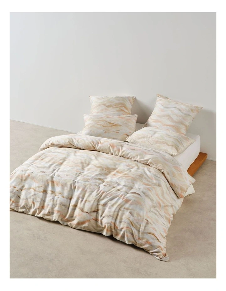 Linen House Currumbin Quilt Cover Set in Peach image 1