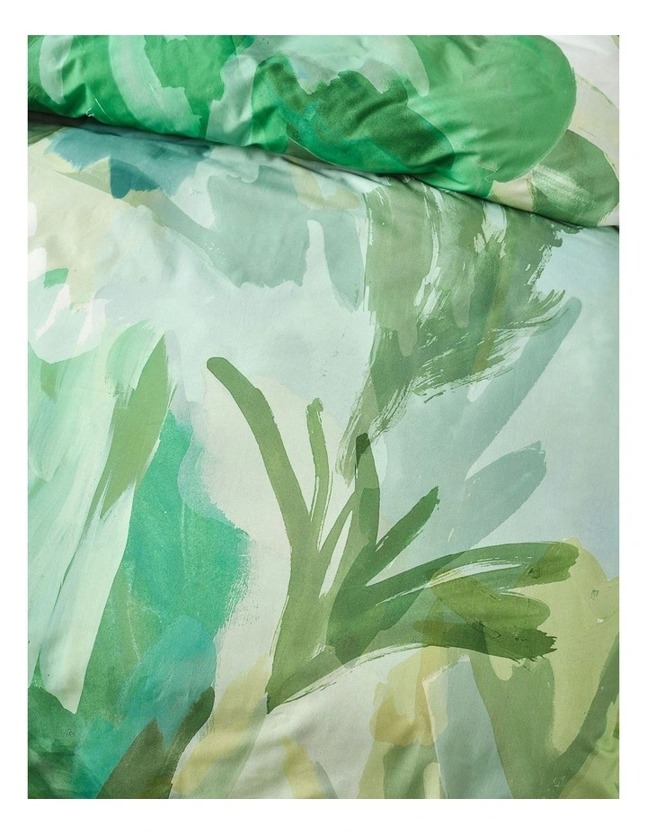 San Andreas Quilt Cover Set in Pesto image 2