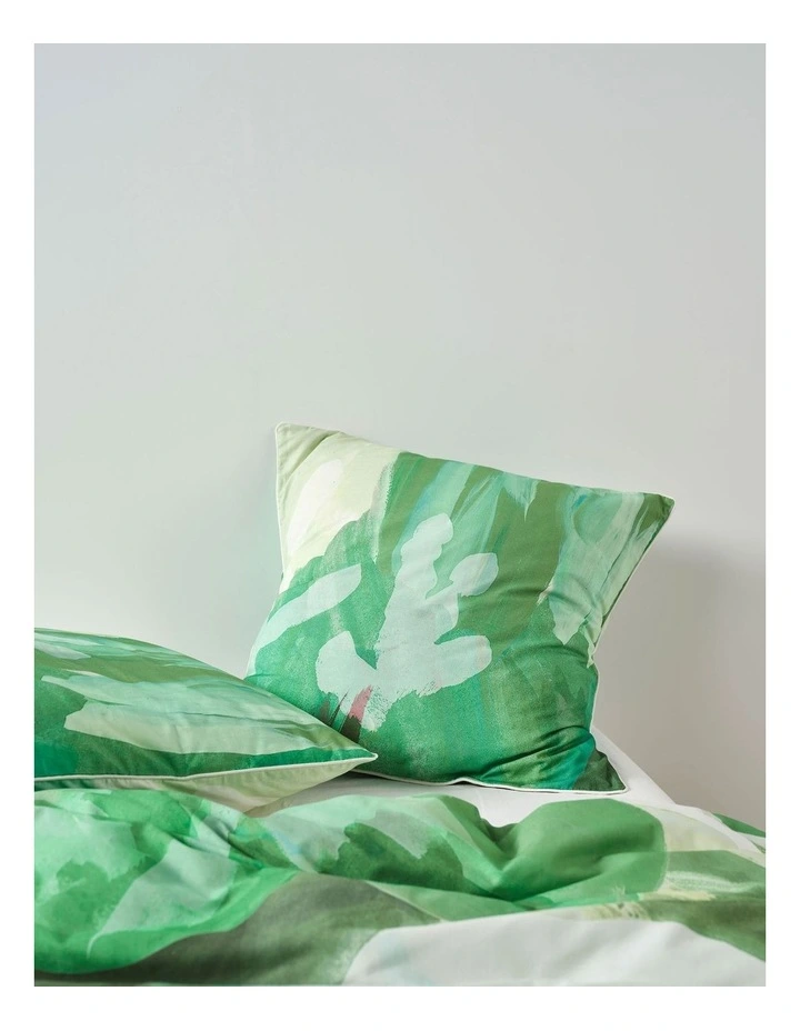 San Andreas Quilt Cover Set in Pesto image 5