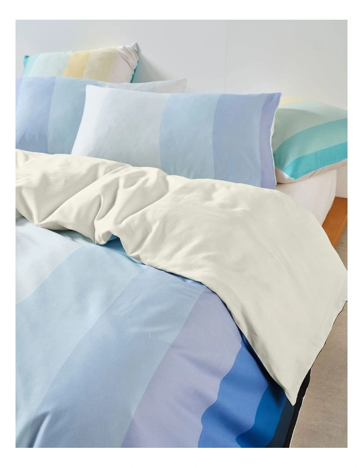 Sunrise Stripe Quilt Cover Set in Clearwater image 3