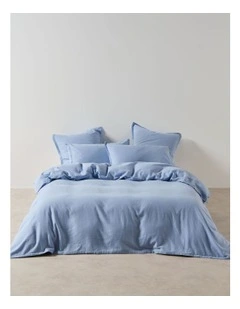 Connie Quilt Cover Set in Bluebell