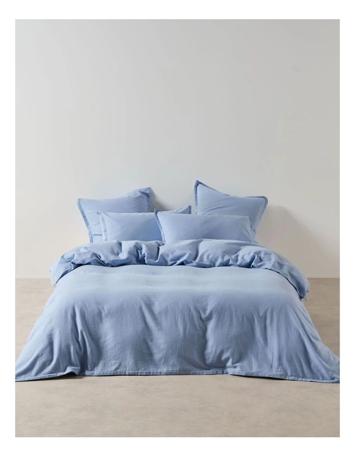 Connie Quilt Cover Set in Bluebell image 1