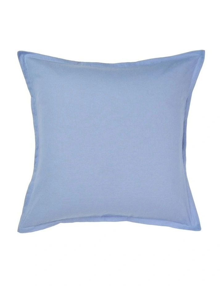 Connie Cotton Linen Quilt Cover Set in Bluebell image 4