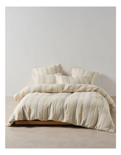 Coolum Quilt Cover Set in Silver