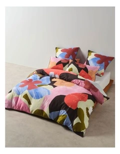 Linen House Glinda Quilt Cover Set in Blackcurrent