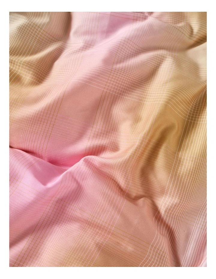 Sunrise Check Quilt Cover Set in Bubblegum image 3
