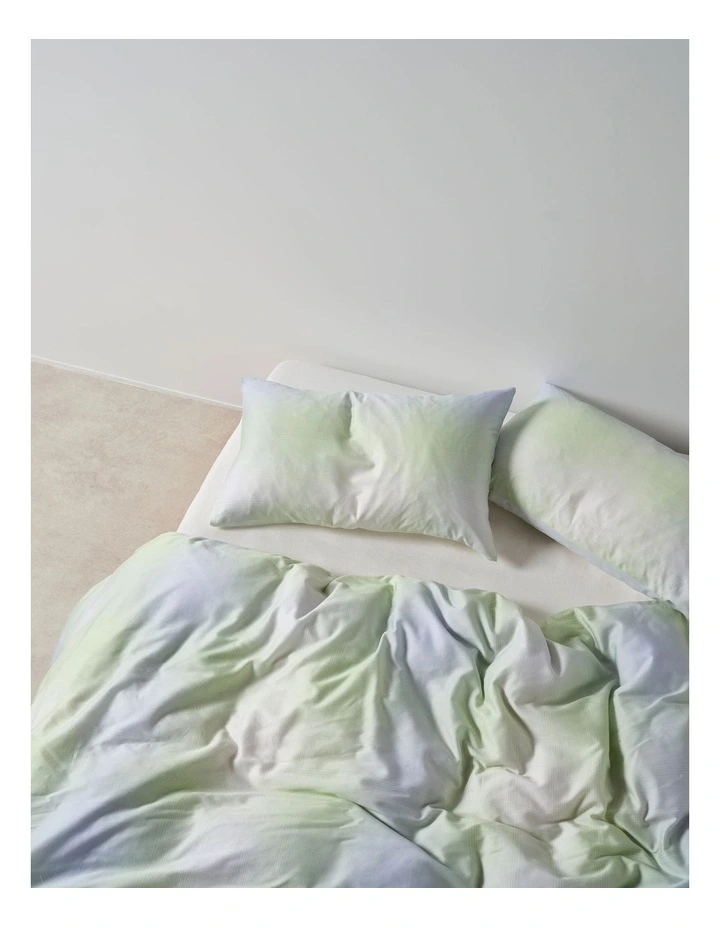 Sunrise Check Quilt Cover Set in Clearwater image 3