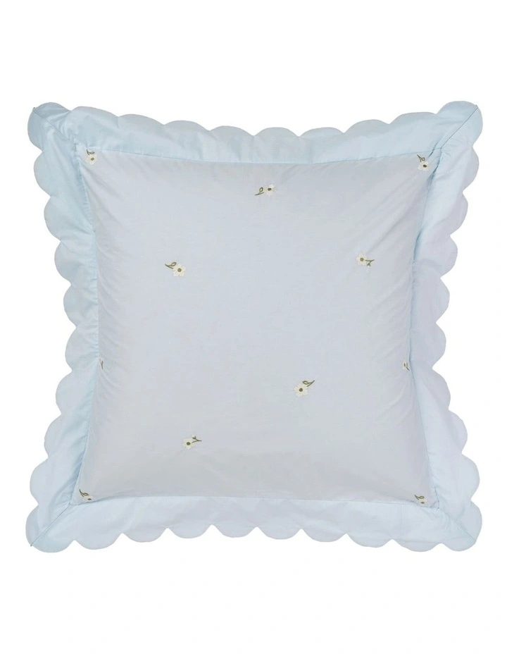 Linen House Eva Quilt Cover Set in Sky image 4