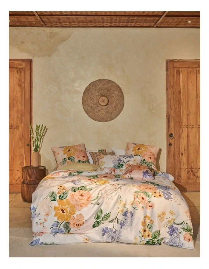 Linen House Lyra Quilt Cover Set in Peach image 2