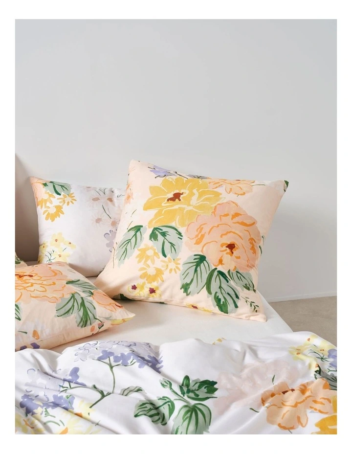 Linen House Lyra Quilt Cover Set in Peach image 5