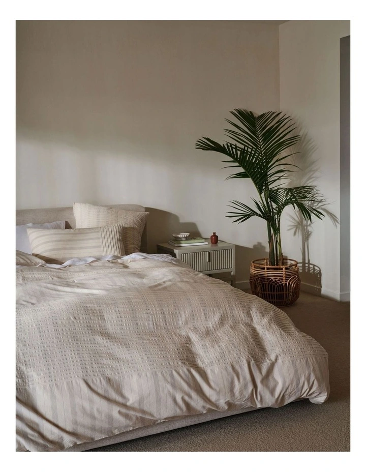 Pambula Quilt Cover Set in Vanilla image 2