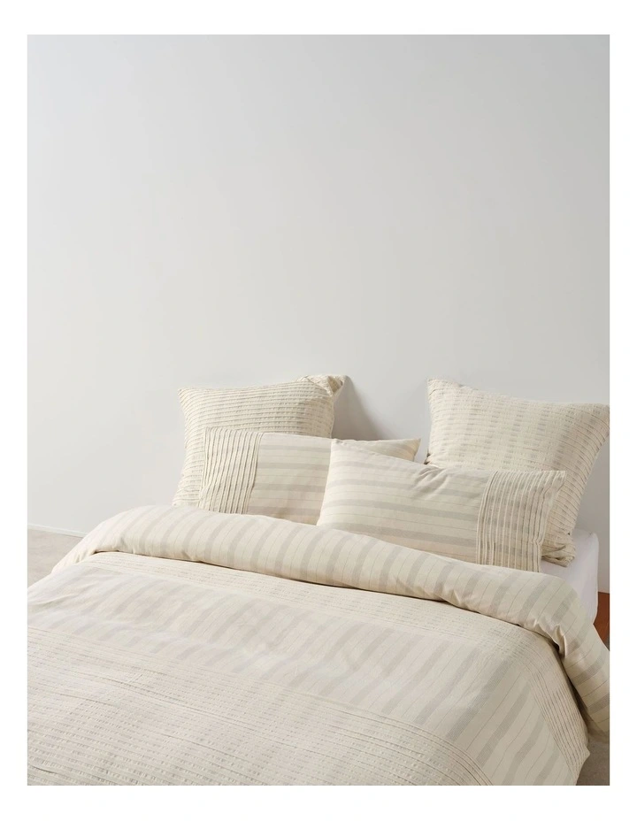 Pambula Quilt Cover Set in Vanilla image 3