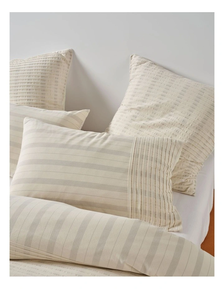 Pambula Quilt Cover Set in Vanilla image 3