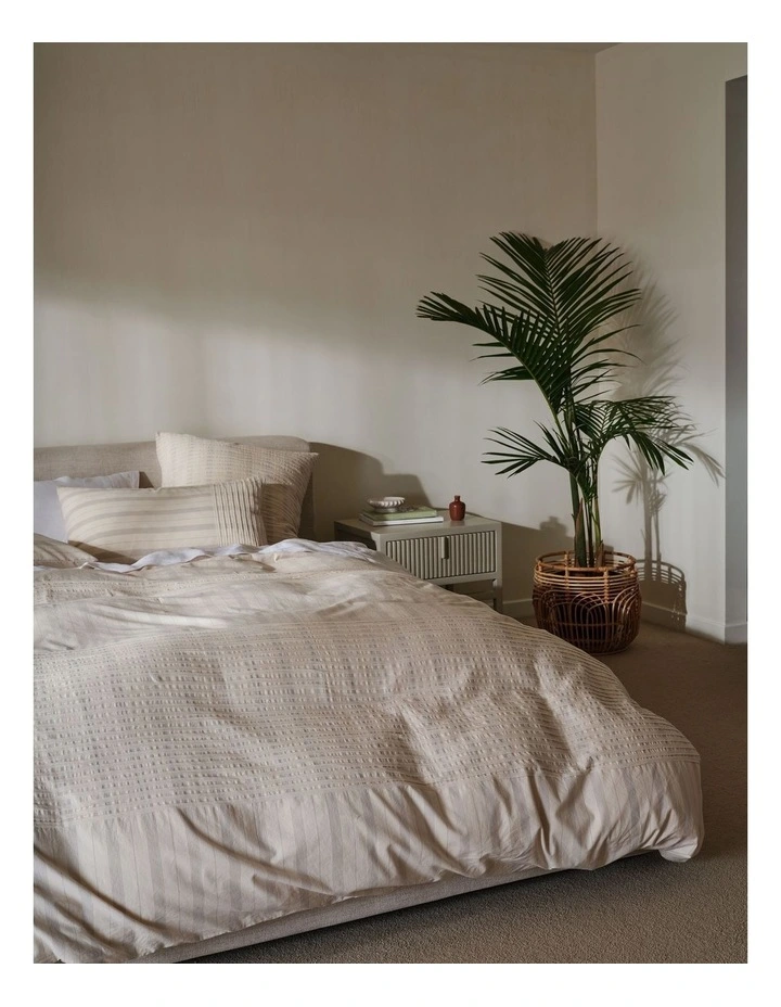 Pambula Quilt Cover Set in Vanilla image 7