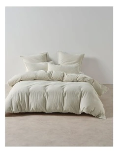 Macey Quilt Cover Set in Artichoke