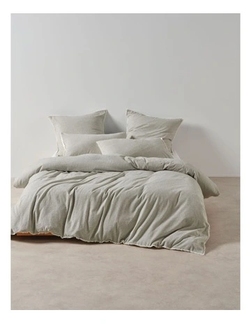 Linen House Macey Quilt Cover Set in Black