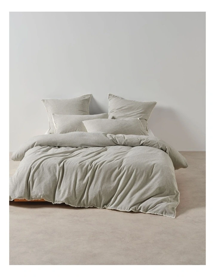 Linen House Macey Quilt Cover Set in Black image 1