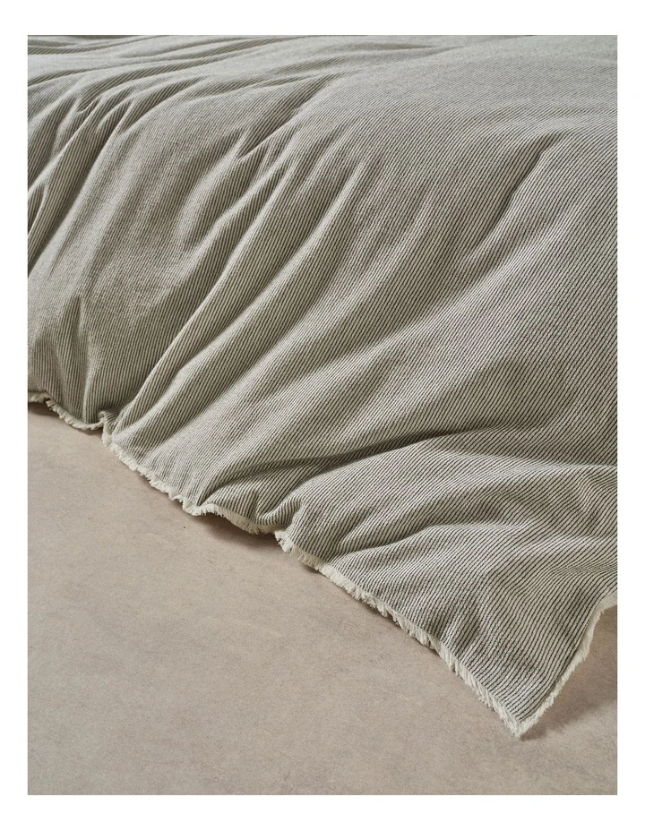 Linen House Macey Quilt Cover Set in Black image 3