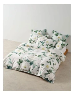 Loretta Quilt Cover Set in Vanilla