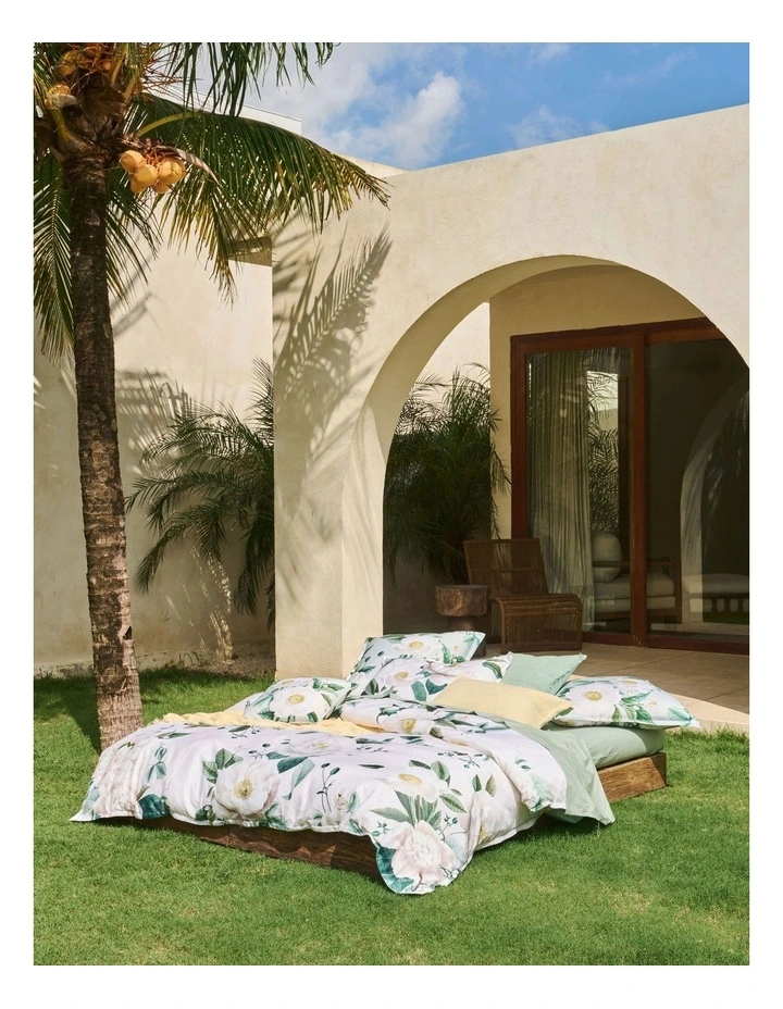 Loretta Quilt Cover Set in Vanilla image 2