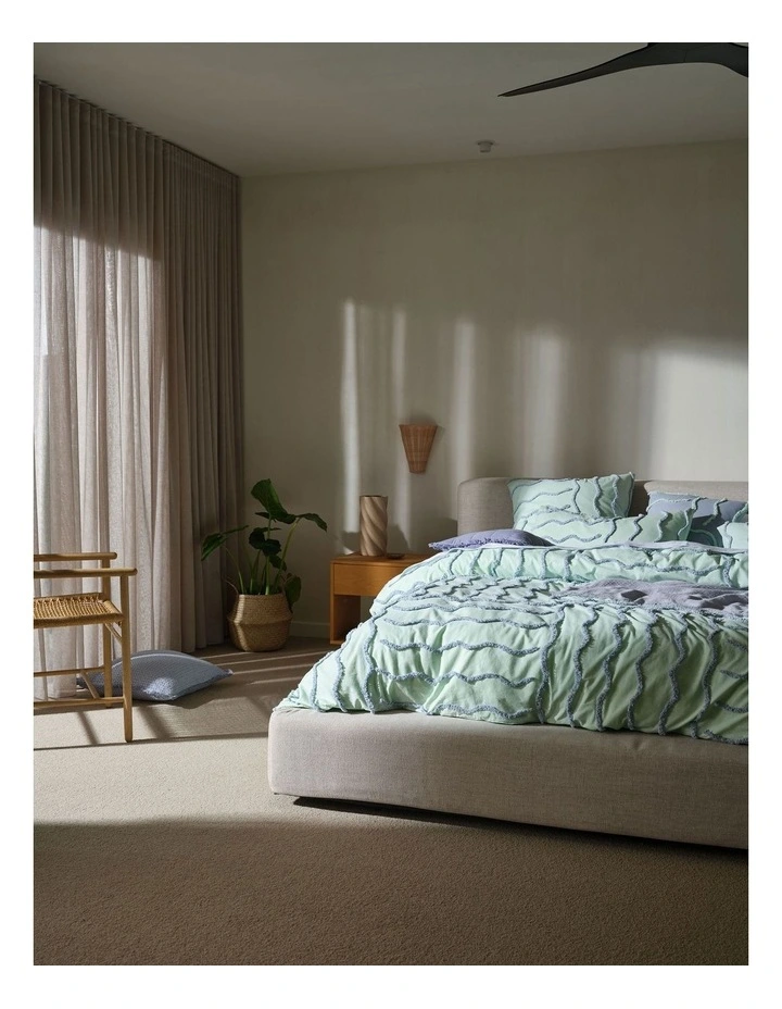 Metung Quilt Cover Set in Mint image 2