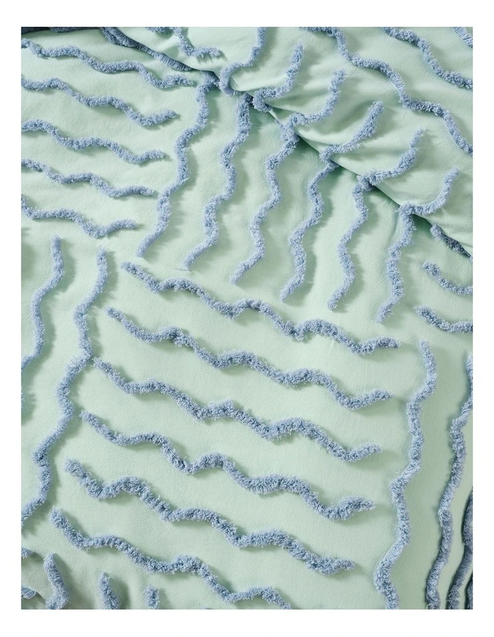 Metung Quilt Cover Set in Mint image 2