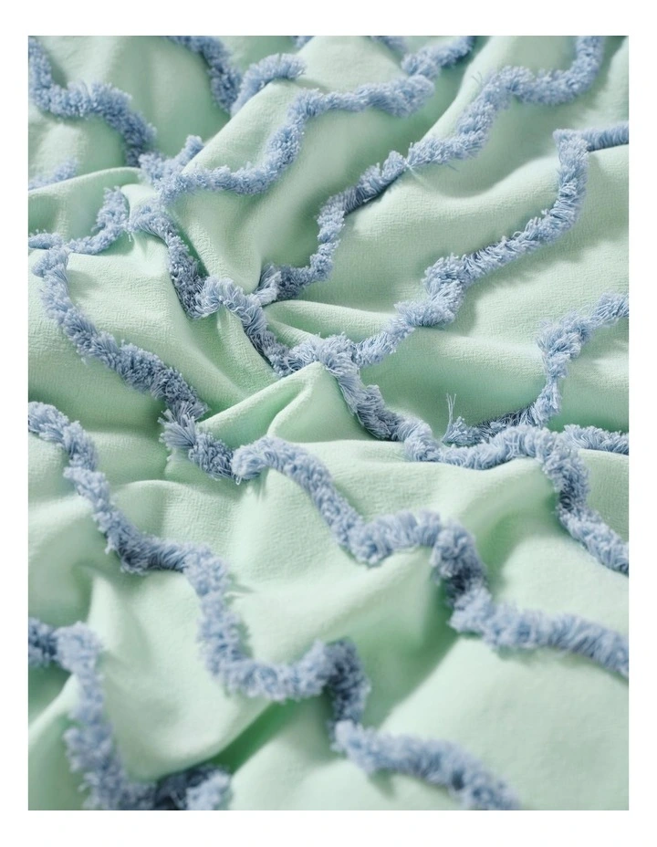 Metung Quilt Cover Set in Mint image 3