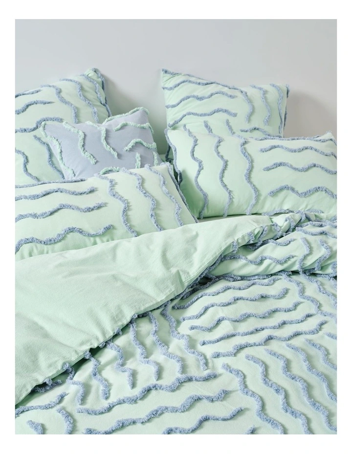 Metung Quilt Cover Set in Mint image 4