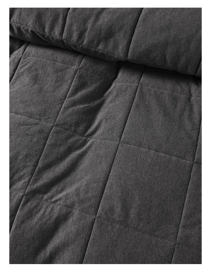 Ryland Quilt Cover Set in Charcoal image 2