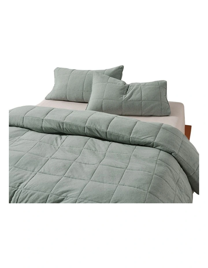 Ryland Quilt Cover Set in Eucalyptus image 3