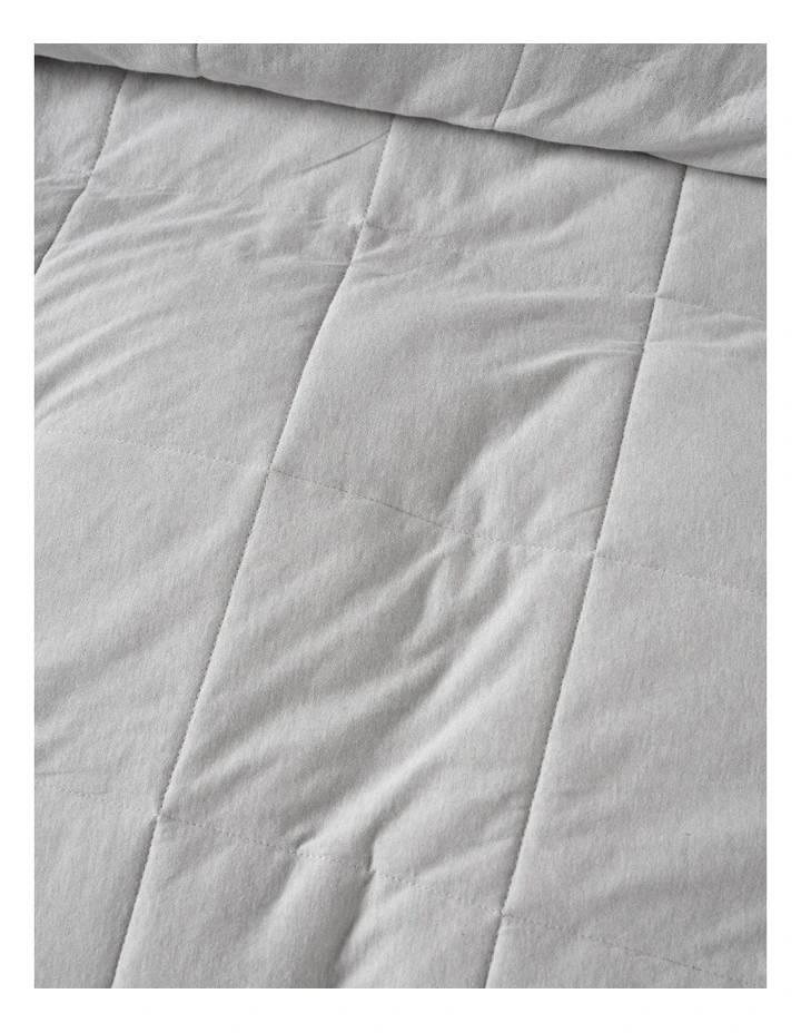 Ryland Quilt Cover Set in Grey image 2
