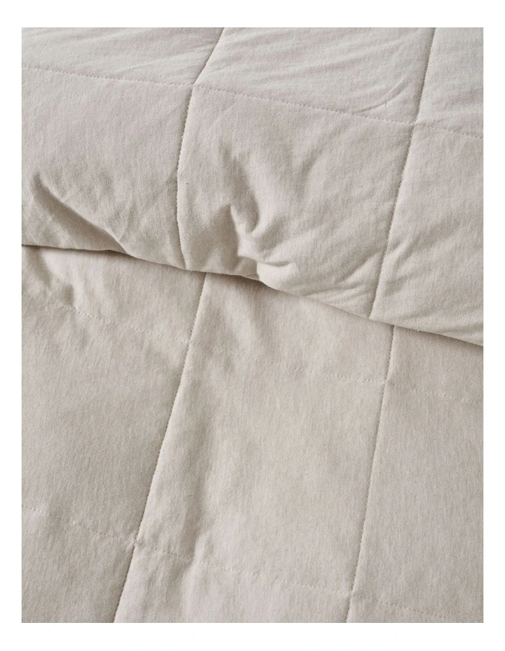 Ryland Quilt Cover Set in Pebble image 2