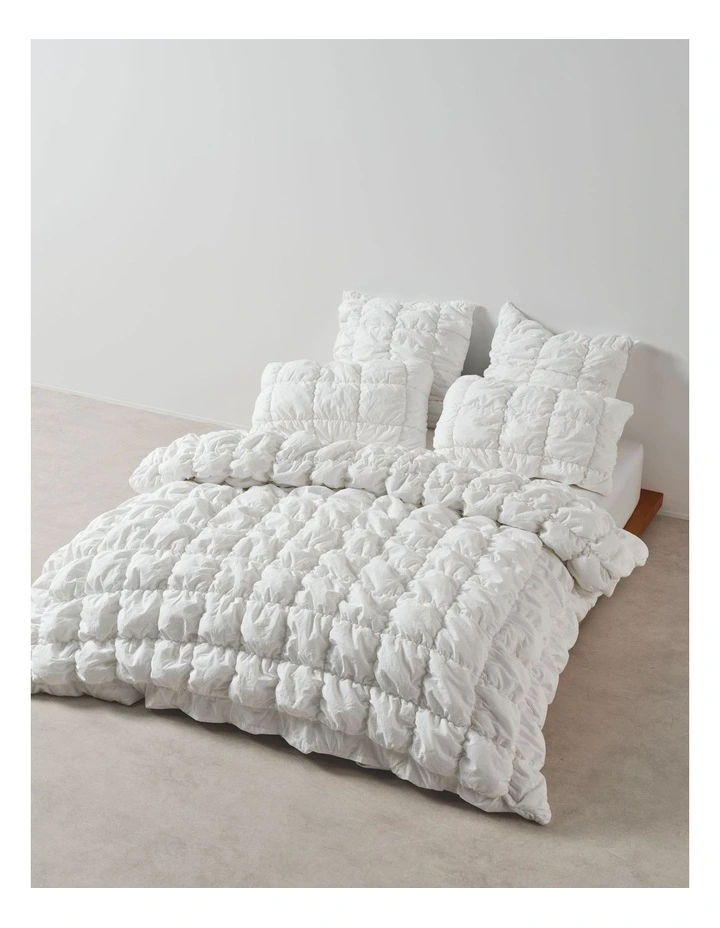 Piper Quilt Cover Set in White image 1