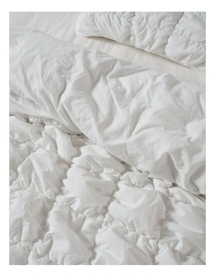 Piper Quilt Cover Set in White image 3
