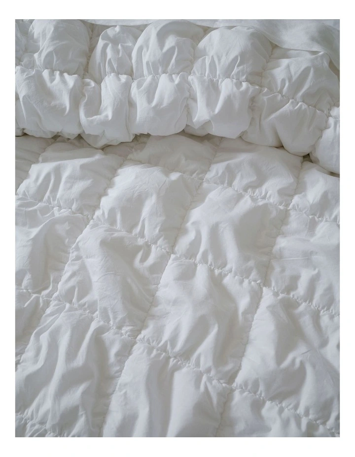 Piper Quilt Cover Set in White image 4