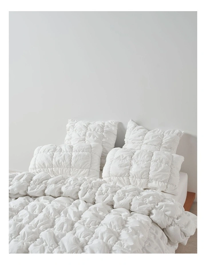 Piper Quilt Cover Set in White image 4