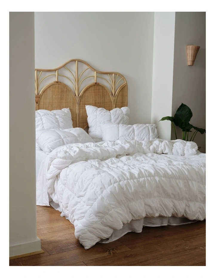 Piper Quilt Cover Set in White image 7