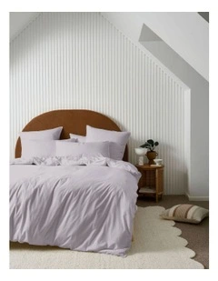 Terra Organic Cotton Quilt Cover Set in Lavender