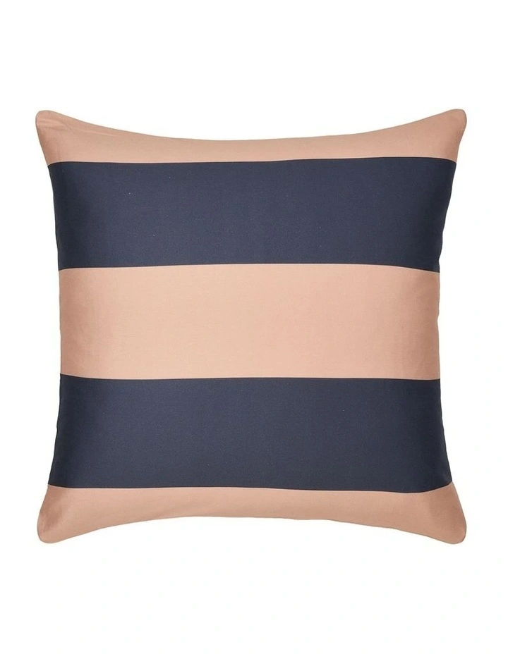 Rugby Stripe Cotton Sateen Quilt Cover Set in Bluestone image 5