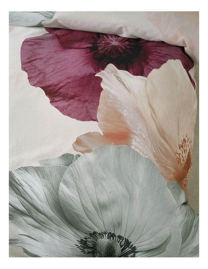 Ellie Cotton Quilt Cover Set in Blush image 3