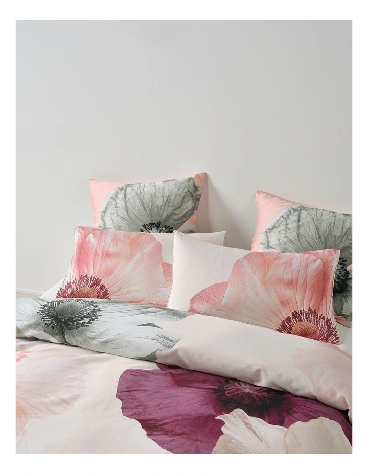 Ellie Cotton Quilt Cover Set in Blush image 4