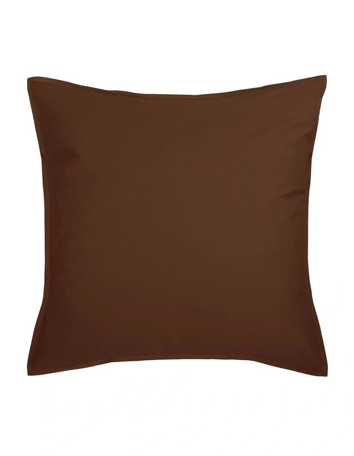 Bamboo Cotton Nara Quilt Cover Set 400TC in Chocolate image 4