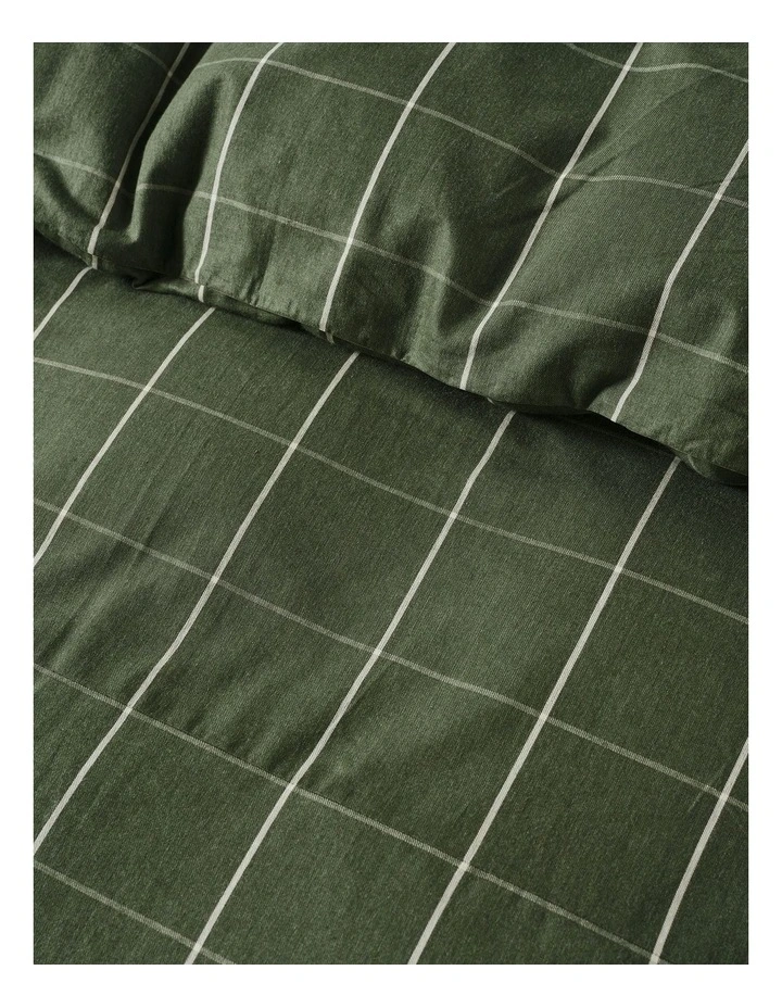 Atrium Cotton Quilt Cover Set in Forest image 2