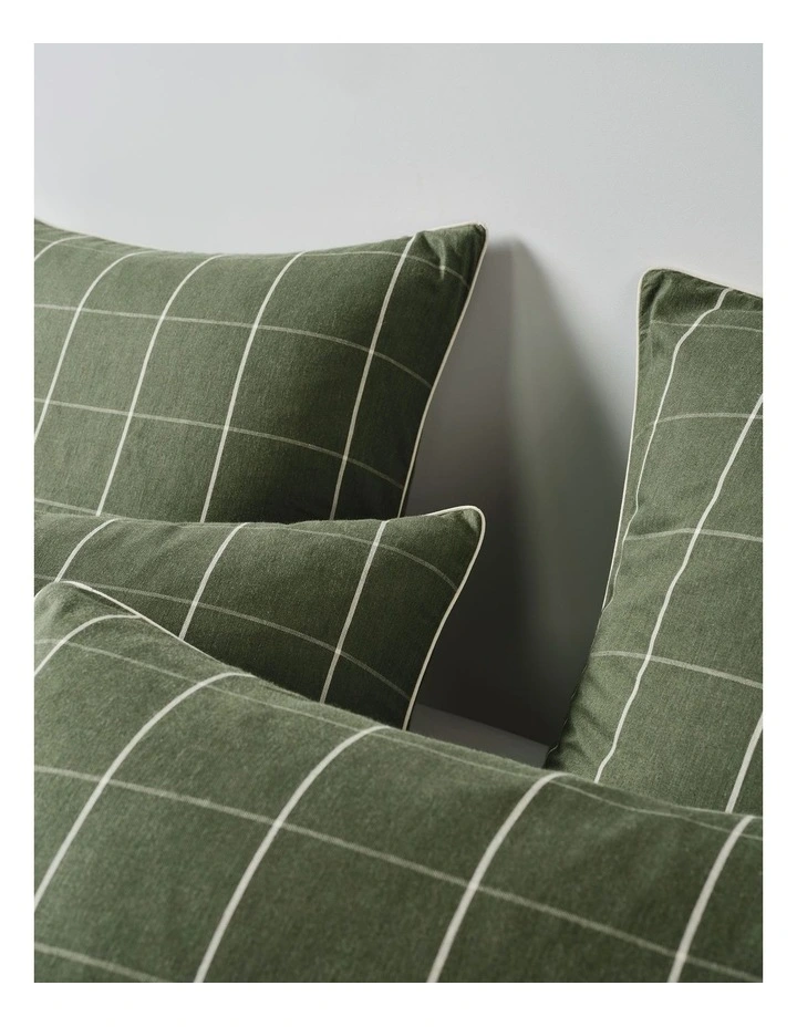 Atrium Cotton Quilt Cover Set in Forest image 4