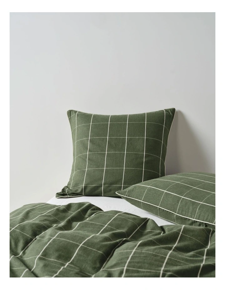Atrium Cotton Quilt Cover Set in Forest image 6