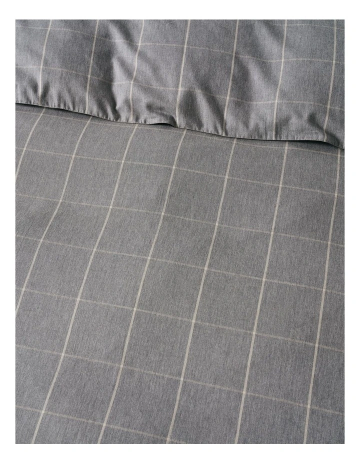 Atrium Cotton Quilt Cover Set in Shadow image 2
