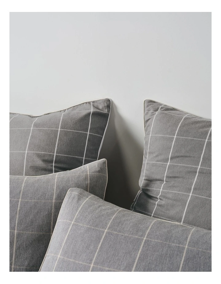 Atrium Cotton Quilt Cover Set in Shadow image 4